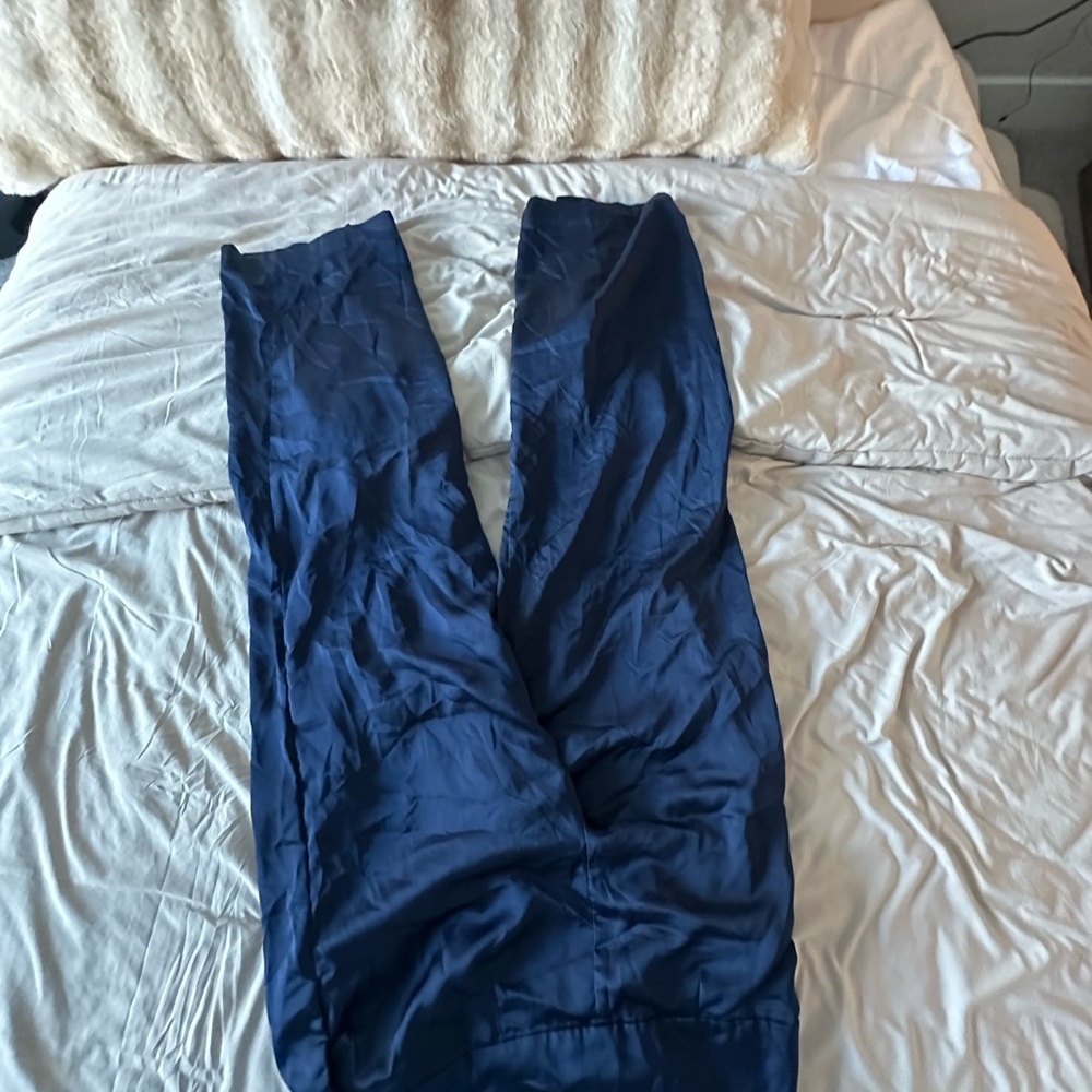 T&J Designs Navy Ankle Pants